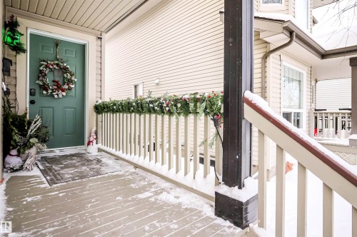 Doorway to property - 5836 204 Street, Edmonton, AB - Outdoor With Deck Patio Veranda With Exterior