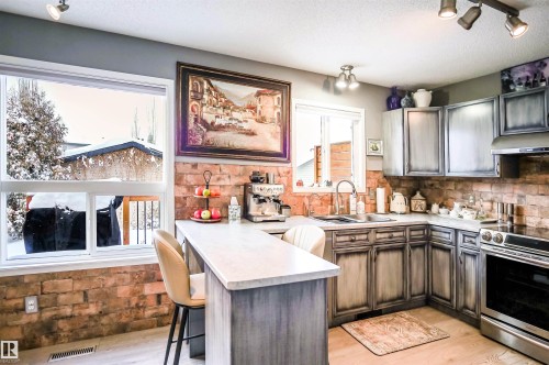 5836 204 Street, Edmonton, AB - Indoor Photo Showing Kitchen With Double Sink