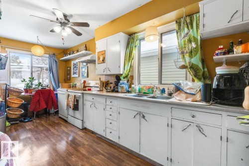 9232 86 Street, Edmonton, AB - Indoor Photo Showing Kitchen With Double Sink