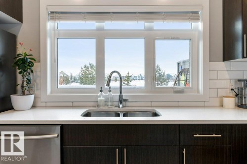 69 Joyal Way, St. Albert, AB - Indoor Photo Showing Kitchen With Double Sink