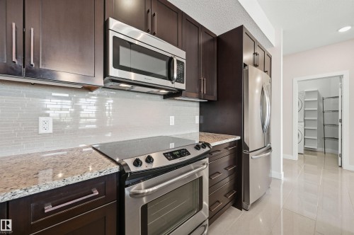 413 625 Leger Way, Edmonton, AB - Indoor Photo Showing Kitchen With Upgraded Kitchen