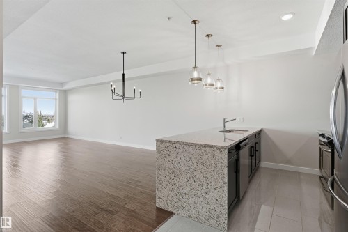 413 625 Leger Way, Edmonton, AB - Indoor Photo Showing Kitchen With Upgraded Kitchen