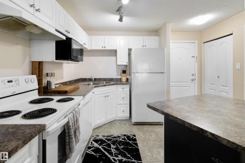 312 155 Edwards Drive, Edmonton, AB - Indoor Photo Showing Kitchen With Double Sink