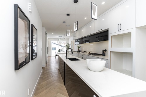 9622 86 Street, Edmonton, AB - Indoor Photo Showing Kitchen With Upgraded Kitchen