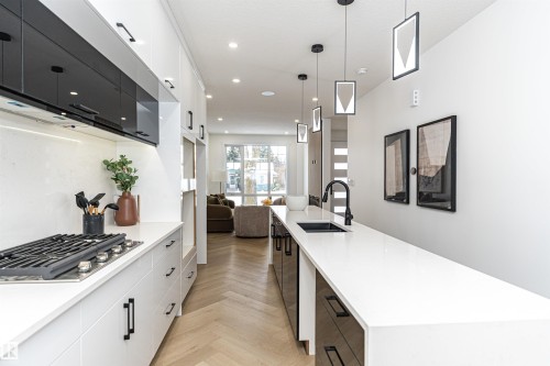 9622 86 Street, Edmonton, AB - Indoor Photo Showing Kitchen With Upgraded Kitchen