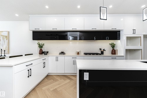 9622 86 Street, Edmonton, AB - Indoor Photo Showing Kitchen With Upgraded Kitchen