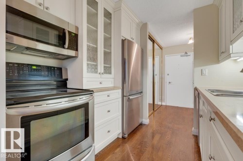 1012 11307 99 Avenue, Edmonton, AB - Indoor Photo Showing Kitchen With Double Sink