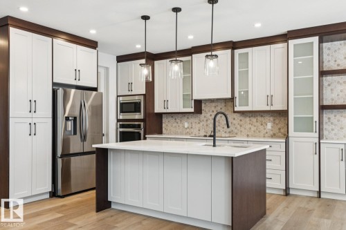 6269 19 Street, Rural Leduc County, AB - Indoor Photo Showing Kitchen With Stainless Steel Kitchen With Upgraded Kitchen