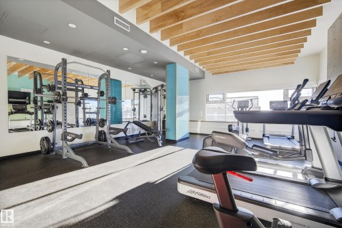 1901 10011 123 Street, Edmonton, AB - Indoor Photo Showing Gym Room