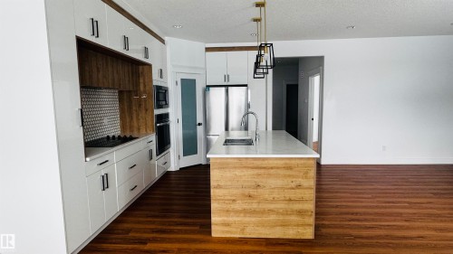 1703 152 Avenue, Edmonton, AB - Indoor Photo Showing Kitchen With Double Sink With Upgraded Kitchen