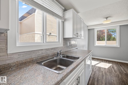 2B Clareview Village, Edmonton, AB - Indoor Photo Showing Kitchen With Double Sink
