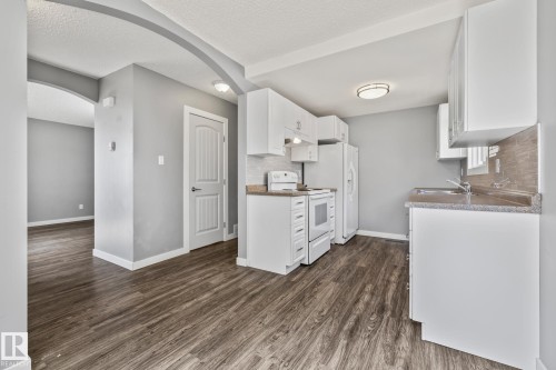 2B Clareview Village, Edmonton, AB - Indoor Photo Showing Kitchen With Double Sink