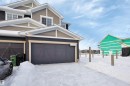 View of snow covered garage - 5742 Hawthorn Common, Edmonton, AB  - Outdoor 