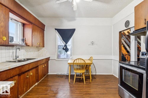12116 48 Street, Edmonton, AB - Indoor Photo Showing Kitchen With Double Sink