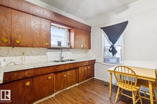 12116 48 Street, Edmonton, AB - Indoor Photo Showing Kitchen With Double Sink