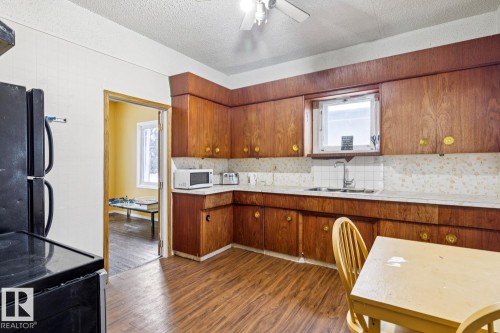 12116 48 Street, Edmonton, AB - Indoor Photo Showing Kitchen With Double Sink