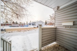 View of snow covered patio - 