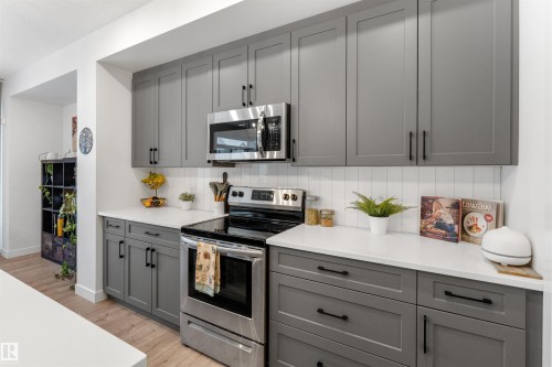 146 Joyal Way, St. Albert, AB - Indoor Photo Showing Kitchen With Upgraded Kitchen