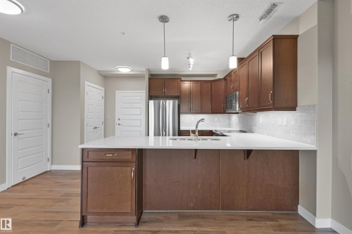 408 2755 109 Street, Edmonton, AB - Indoor Photo Showing Kitchen With Upgraded Kitchen