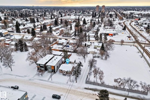 View of snowy aerial view - 15515 92A Avenue, Edmonton, AB - Outdoor With View