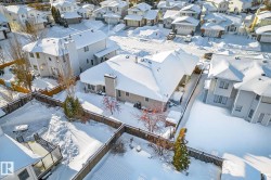 Snowy aerial view with a residential view - 