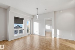 Empty room featuring light wood-style floors - 