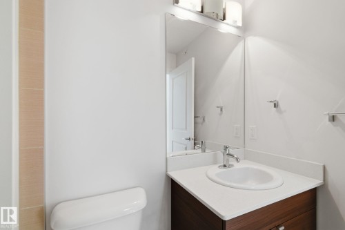 Bathroom with vanity and toilet - 405 9517 160 Avenue, Edmonton, AB - Indoor Photo Showing Bathroom