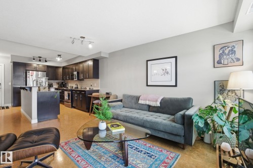 301 9603 98 Avenue, Edmonton, AB - Indoor Photo Showing Living Room
