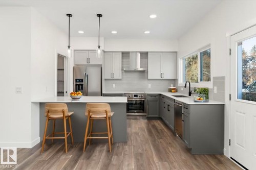 20720 43 Avenue, Edmonton, AB - Indoor Photo Showing Kitchen With Upgraded Kitchen
