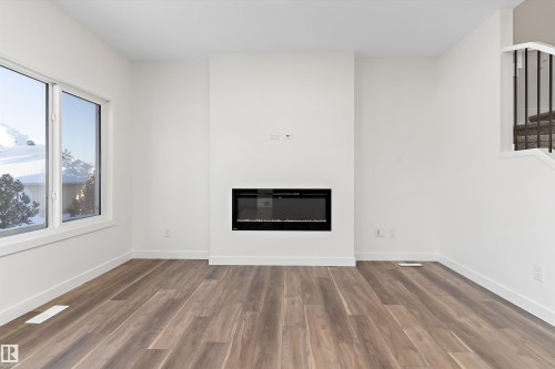 20720 43 Avenue, Edmonton, AB - Indoor Photo Showing Living Room With Fireplace