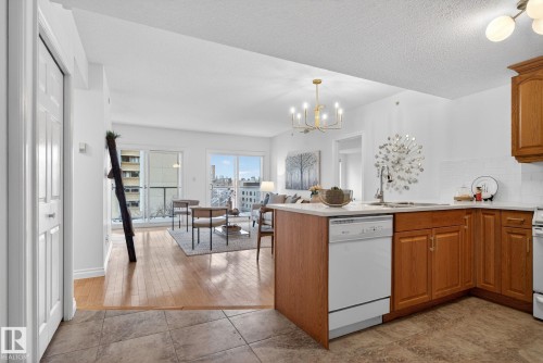 504 11111 82 Avenue Avenue, Edmonton, AB - Indoor Photo Showing Kitchen