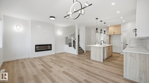 108 Spring Link, Spruce Grove, AB - Indoor With Fireplace