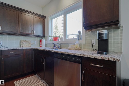 8804 100 Street, Edmonton, AB - Indoor Photo Showing Kitchen With Double Sink