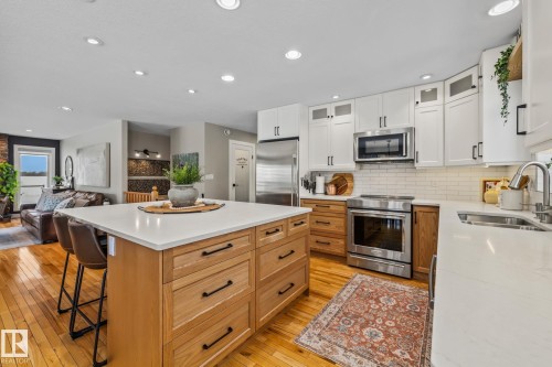2 Discovery Avenue, Rural Sturgeon County, AB - Indoor Photo Showing Kitchen With Double Sink With Upgraded Kitchen