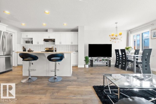 9053 Cooper Link Link, Edmonton, AB - Indoor Photo Showing Kitchen With Double Sink With Upgraded Kitchen