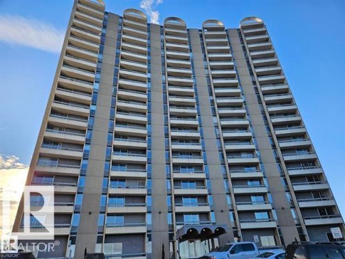 View of apartment building / complex - 1506 10883 Saskatchewan Dr, Edmonton, AB - Outdoor With Balcony With Facade