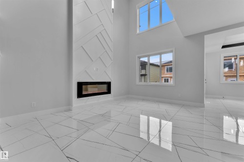 22827 80 Avenue, Edmonton, AB - Indoor Photo Showing Other Room With Fireplace