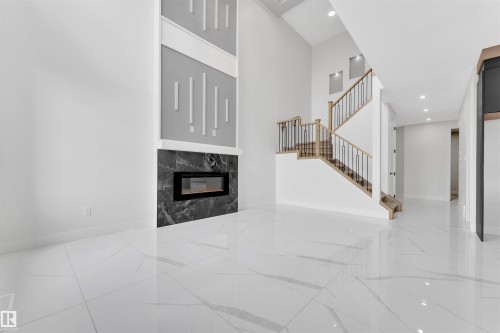 22835 80 Avenue, Edmonton, AB - Indoor Photo Showing Other Room With Fireplace