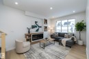 9805 106 Avenue, Morinville, AB  - Indoor Photo Showing Living Room With Fireplace 