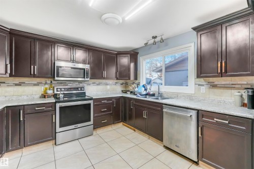 13335 106 Street, Edmonton, AB - Indoor Photo Showing Kitchen With Double Sink