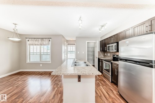 3834 Allan Drive, Edmonton, AB - Indoor Photo Showing Kitchen With Double Sink