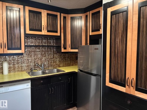 17 10721 116 Street, Edmonton, AB - Indoor Photo Showing Kitchen With Double Sink