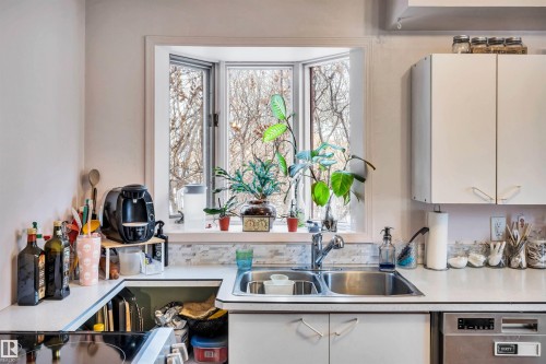 12237 47 Street, Edmonton, AB - Indoor Photo Showing Kitchen With Double Sink