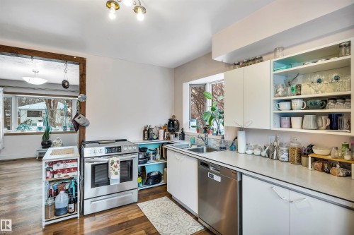 12237 47 Street, Edmonton, AB - Indoor Photo Showing Kitchen With Double Sink