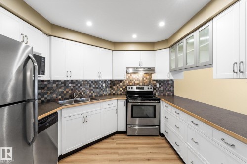 114 2011 137 Avenue, Edmonton, AB - Indoor Photo Showing Kitchen With Stainless Steel Kitchen With Double Sink