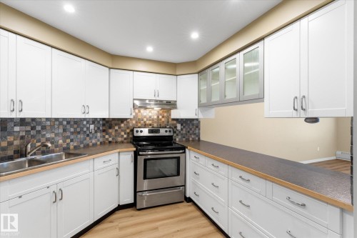 114 2011 137 Avenue, Edmonton, AB - Indoor Photo Showing Kitchen With Double Sink