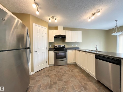 33 9350 211 Street, Edmonton, AB - Indoor Photo Showing Kitchen With Double Sink