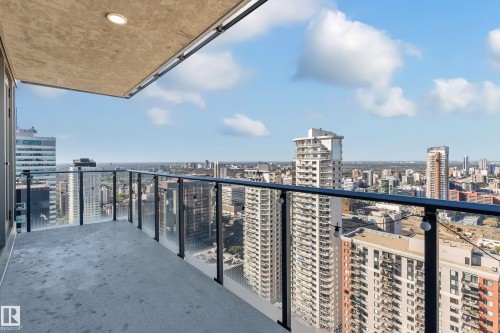 3301 10180 103 Street, Edmonton, AB - Outdoor With Balcony With View