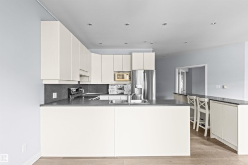 204 11415 100 Avenue, Edmonton, AB - Indoor Photo Showing Kitchen