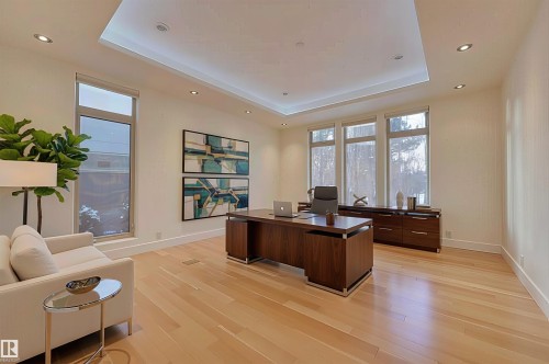 28 Riverside Crescent, Edmonton, AB - Indoor Photo Showing Office